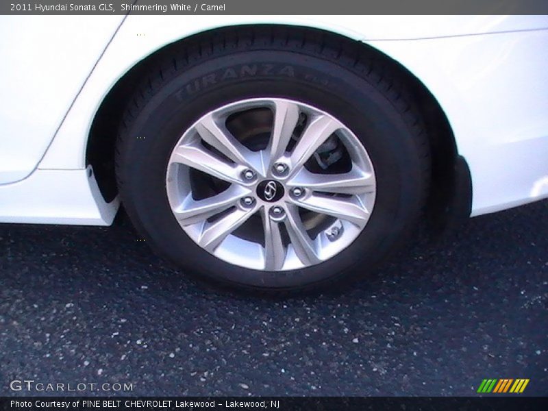 Shimmering White / Camel 2011 Hyundai Sonata GLS