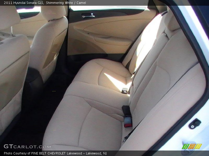 Shimmering White / Camel 2011 Hyundai Sonata GLS