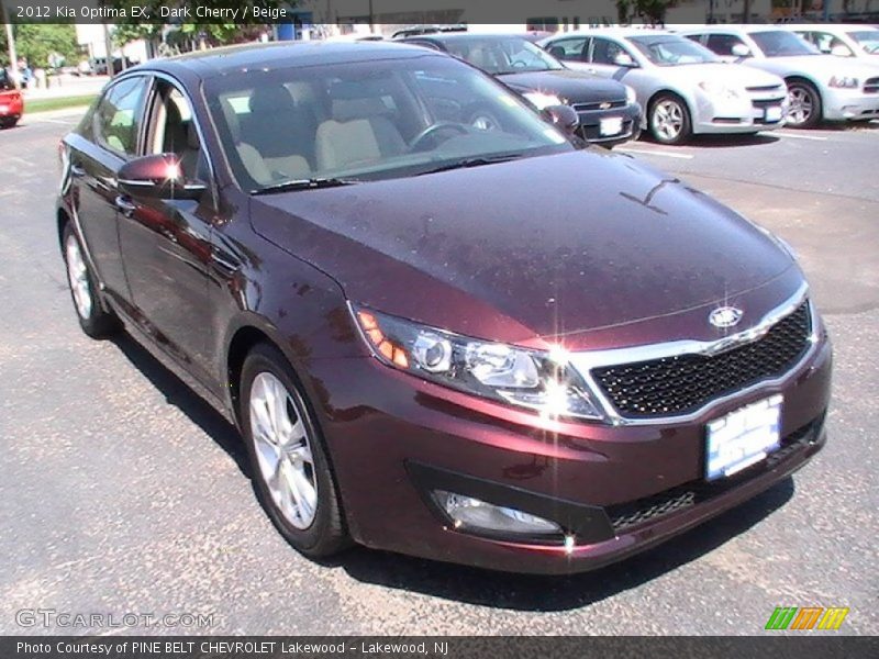 Dark Cherry / Beige 2012 Kia Optima EX