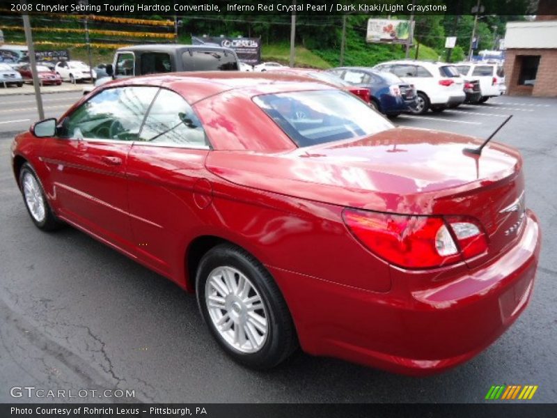  2008 Sebring Touring Hardtop Convertible Inferno Red Crystal Pearl