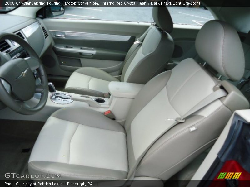  2008 Sebring Touring Hardtop Convertible Dark Khaki/Light Graystone Interior