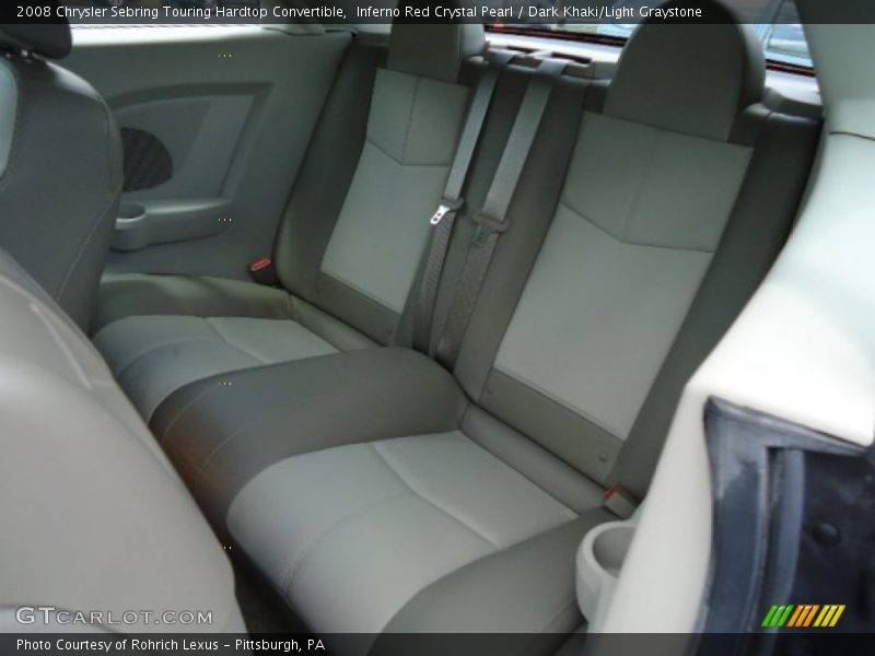 Rear Seat of 2008 Sebring Touring Hardtop Convertible