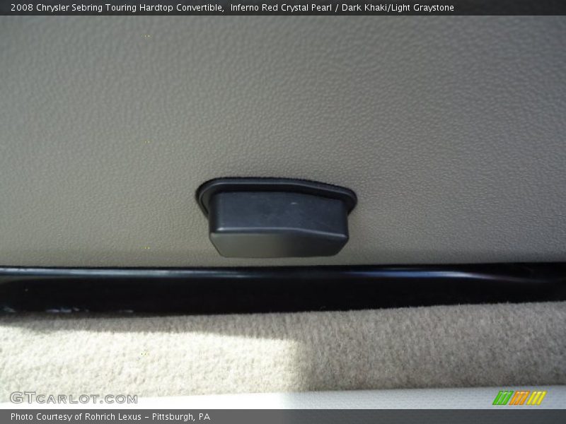 Inferno Red Crystal Pearl / Dark Khaki/Light Graystone 2008 Chrysler Sebring Touring Hardtop Convertible