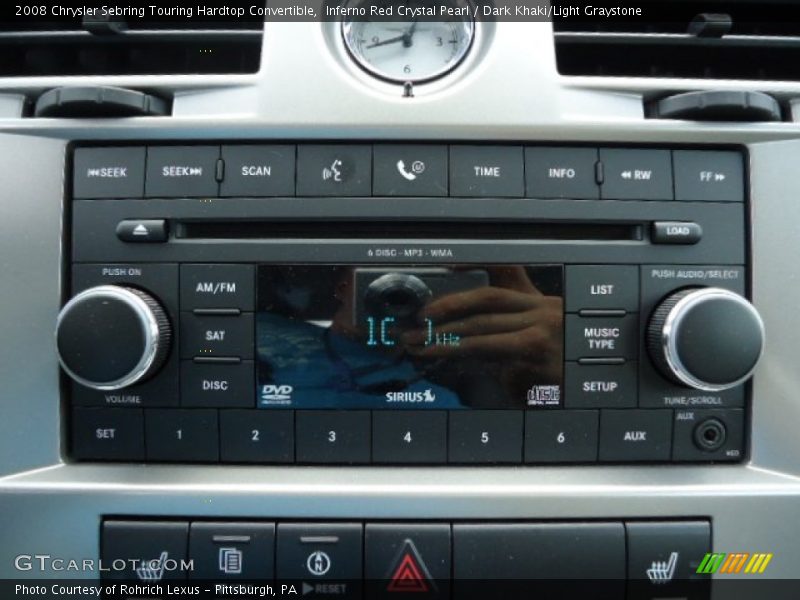 Audio System of 2008 Sebring Touring Hardtop Convertible