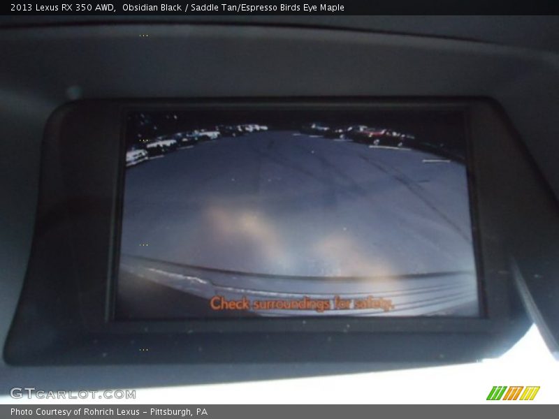 Obsidian Black / Saddle Tan/Espresso Birds Eye Maple 2013 Lexus RX 350 AWD