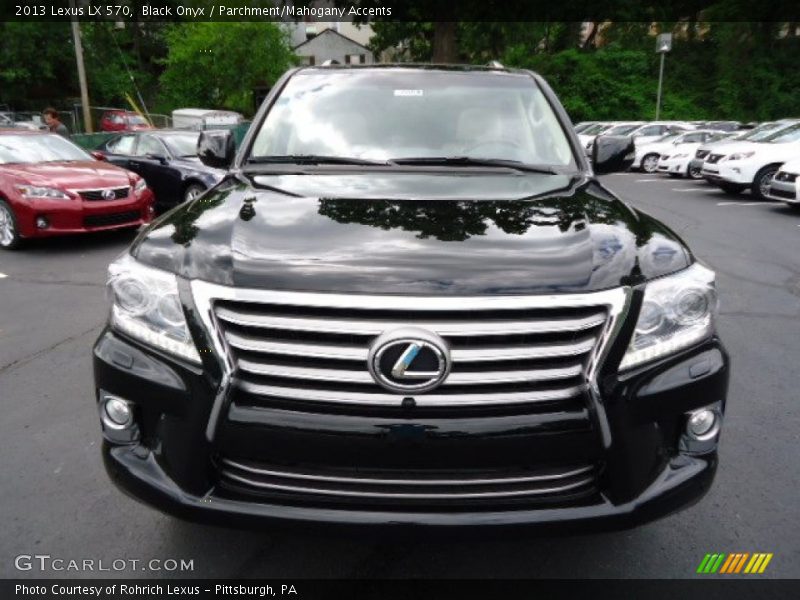 Black Onyx / Parchment/Mahogany Accents 2013 Lexus LX 570