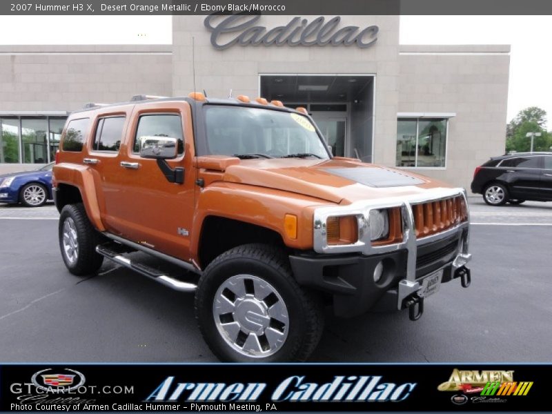 Desert Orange Metallic / Ebony Black/Morocco 2007 Hummer H3 X
