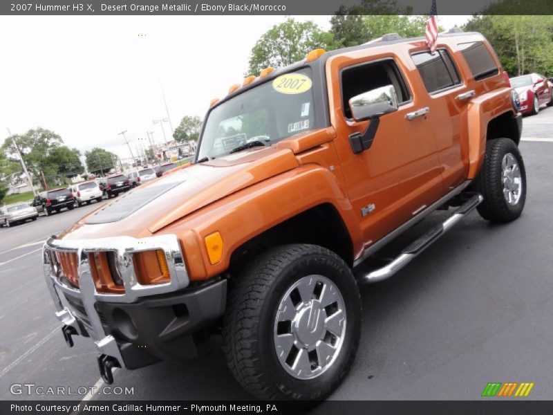 Desert Orange Metallic / Ebony Black/Morocco 2007 Hummer H3 X