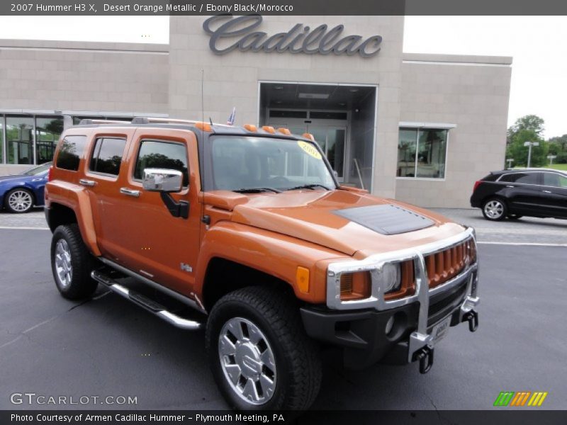Desert Orange Metallic / Ebony Black/Morocco 2007 Hummer H3 X