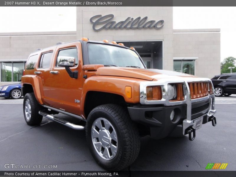 Desert Orange Metallic / Ebony Black/Morocco 2007 Hummer H3 X