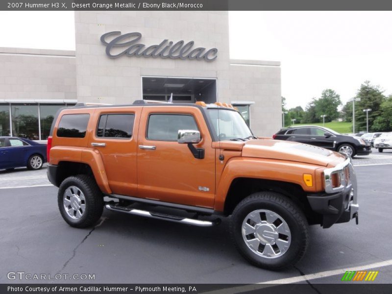 Desert Orange Metallic / Ebony Black/Morocco 2007 Hummer H3 X