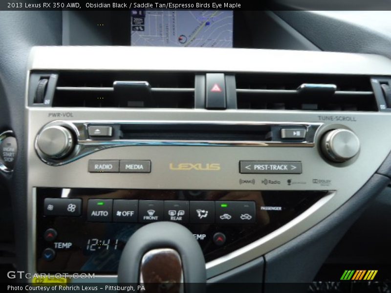 Obsidian Black / Saddle Tan/Espresso Birds Eye Maple 2013 Lexus RX 350 AWD