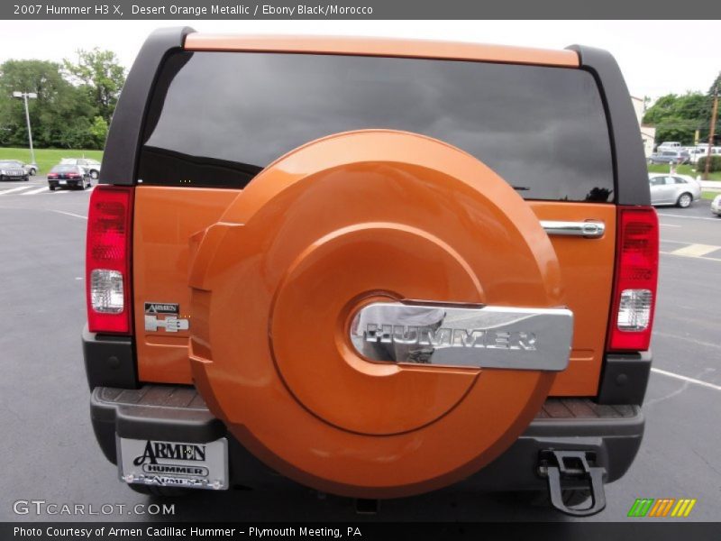 Desert Orange Metallic / Ebony Black/Morocco 2007 Hummer H3 X