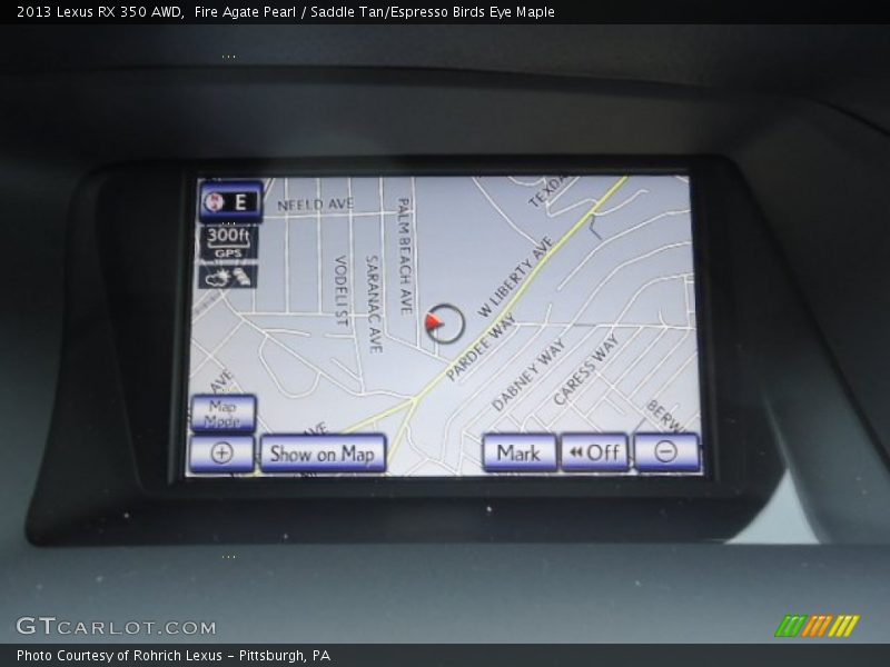 Fire Agate Pearl / Saddle Tan/Espresso Birds Eye Maple 2013 Lexus RX 350 AWD