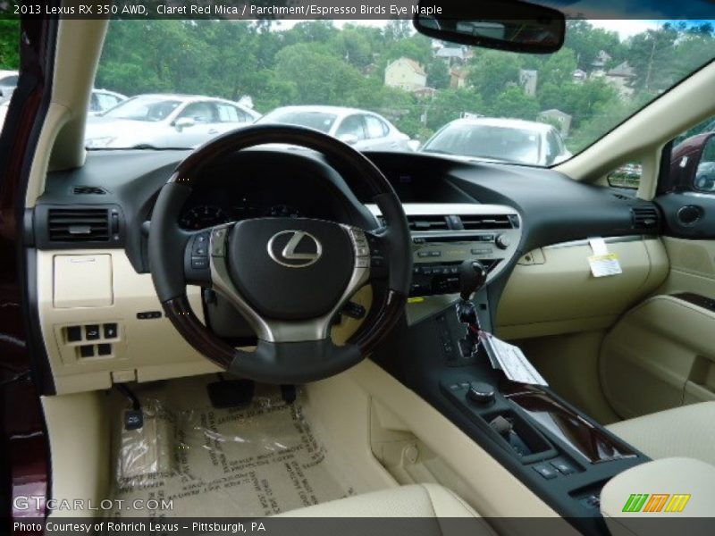 Dashboard of 2013 RX 350 AWD