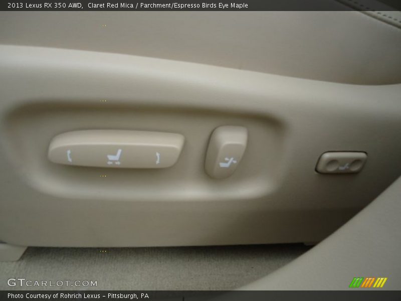 Claret Red Mica / Parchment/Espresso Birds Eye Maple 2013 Lexus RX 350 AWD