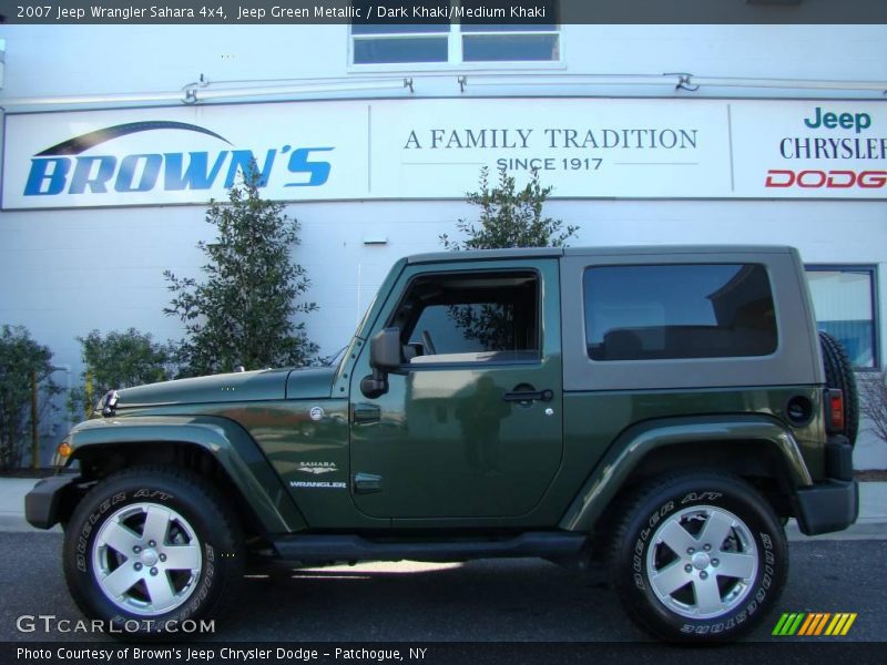 Jeep Green Metallic / Dark Khaki/Medium Khaki 2007 Jeep Wrangler Sahara 4x4