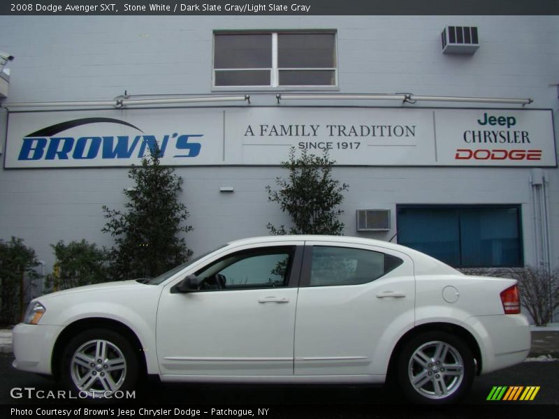 Stone White / Dark Slate Gray/Light Slate Gray 2008 Dodge Avenger SXT