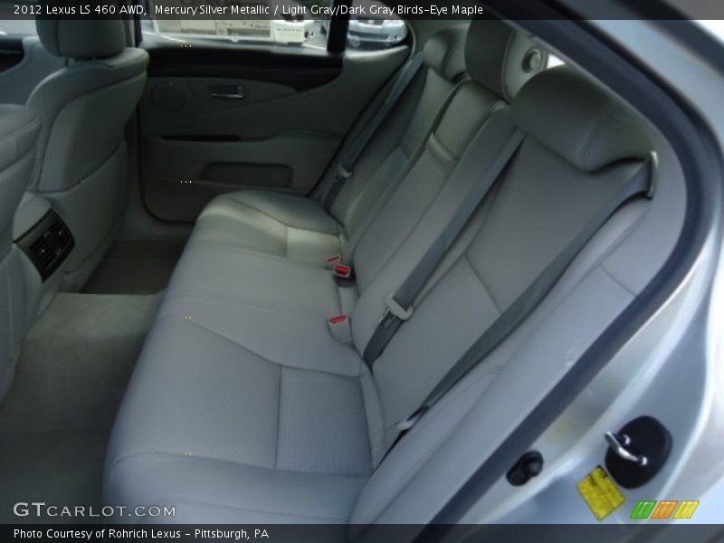 Mercury Silver Metallic / Light Gray/Dark Gray Birds-Eye Maple 2012 Lexus LS 460 AWD