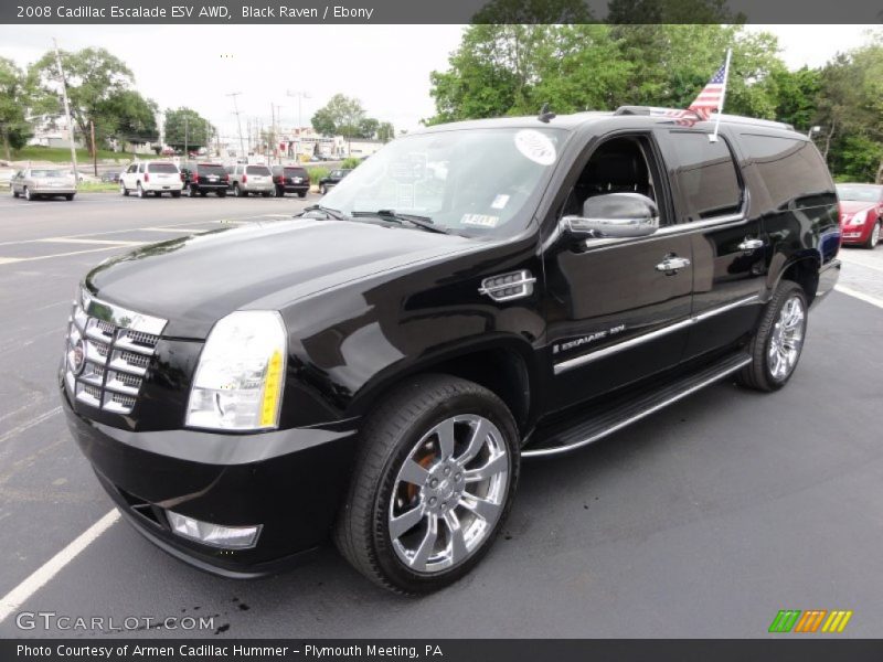 Black Raven / Ebony 2008 Cadillac Escalade ESV AWD