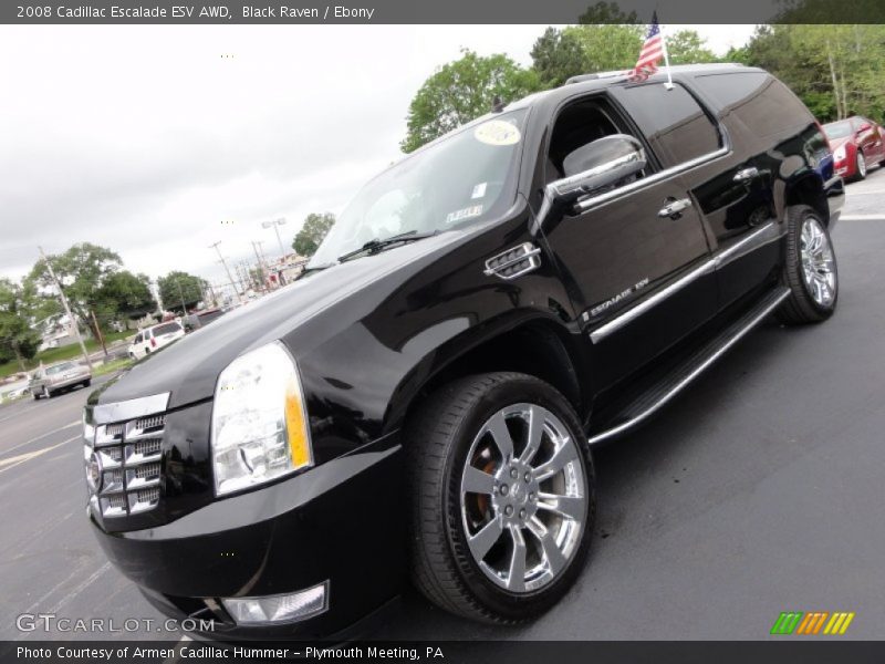 Black Raven / Ebony 2008 Cadillac Escalade ESV AWD