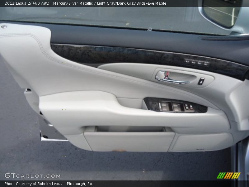 Mercury Silver Metallic / Light Gray/Dark Gray Birds-Eye Maple 2012 Lexus LS 460 AWD