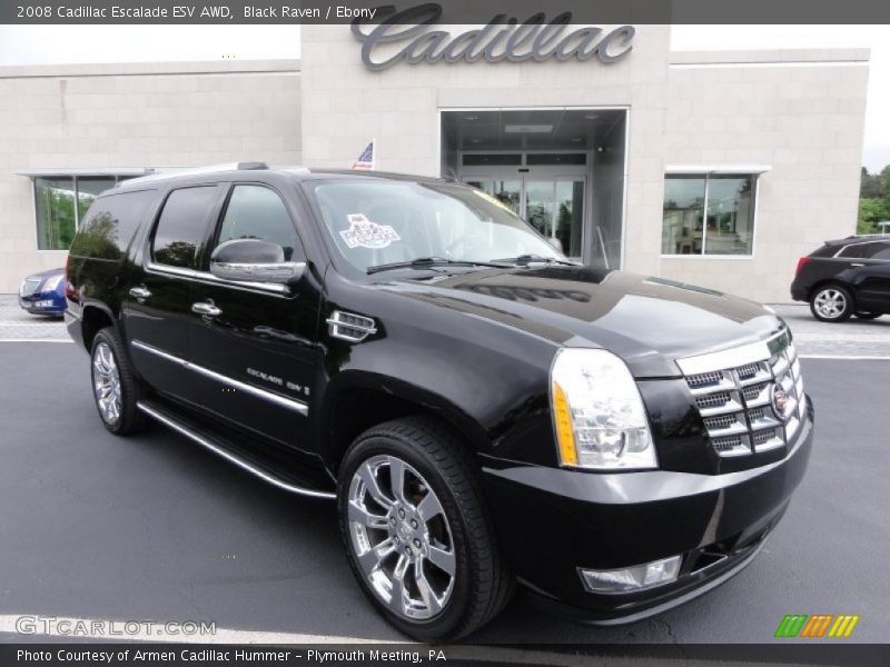 Black Raven / Ebony 2008 Cadillac Escalade ESV AWD