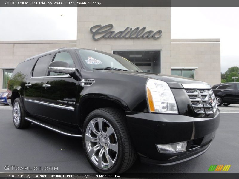 Black Raven / Ebony 2008 Cadillac Escalade ESV AWD