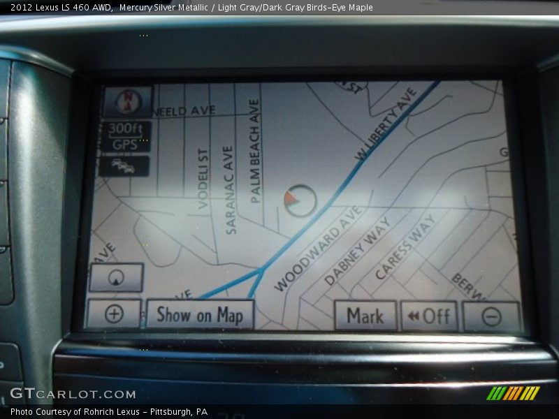 Mercury Silver Metallic / Light Gray/Dark Gray Birds-Eye Maple 2012 Lexus LS 460 AWD