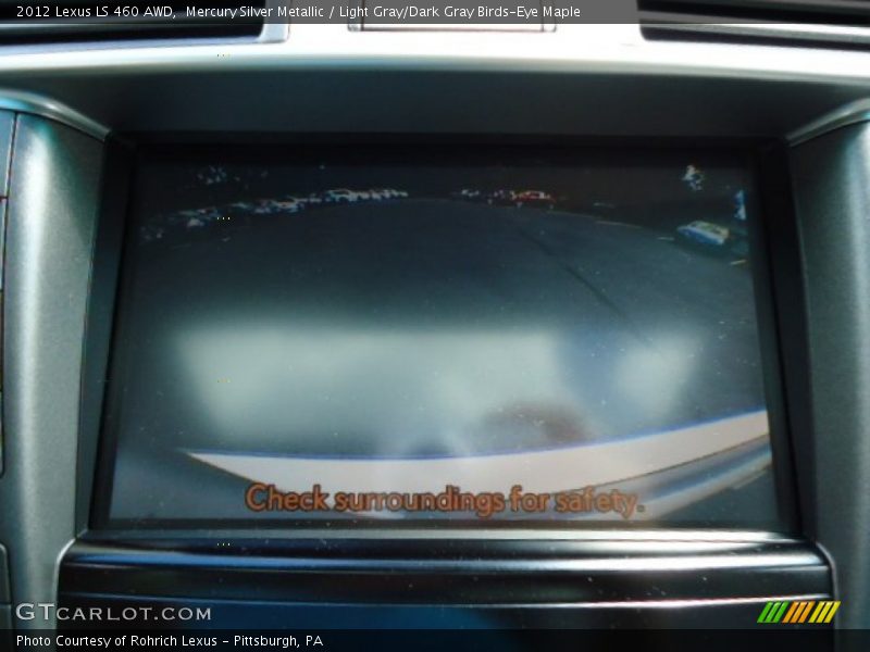 Mercury Silver Metallic / Light Gray/Dark Gray Birds-Eye Maple 2012 Lexus LS 460 AWD