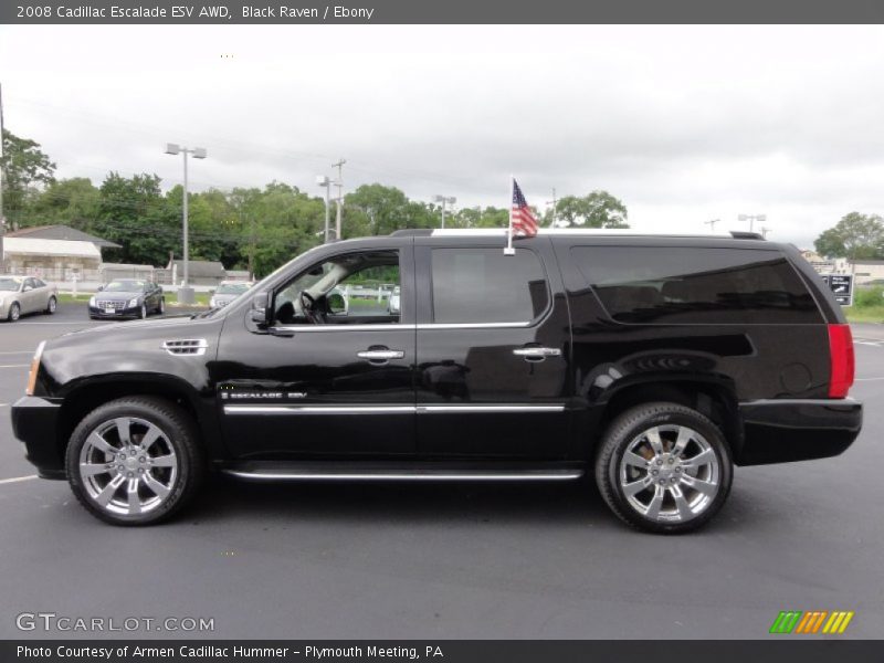 Black Raven / Ebony 2008 Cadillac Escalade ESV AWD
