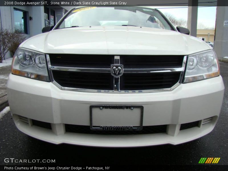 Stone White / Dark Slate Gray/Light Slate Gray 2008 Dodge Avenger SXT