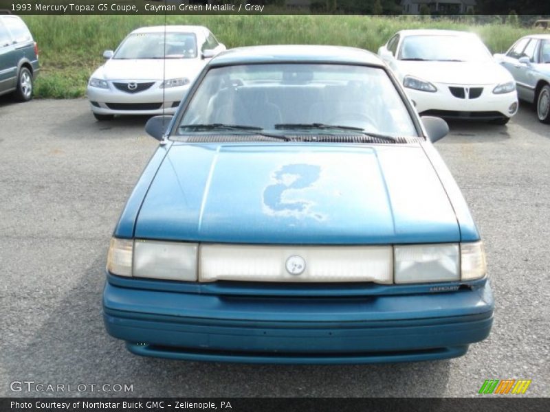 Cayman Green Metallic / Gray 1993 Mercury Topaz GS Coupe