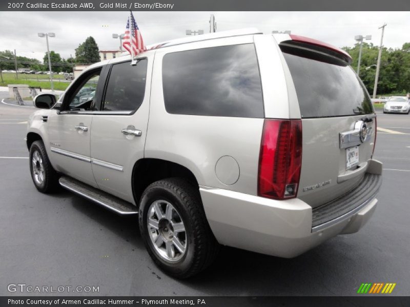 Gold Mist / Ebony/Ebony 2007 Cadillac Escalade AWD