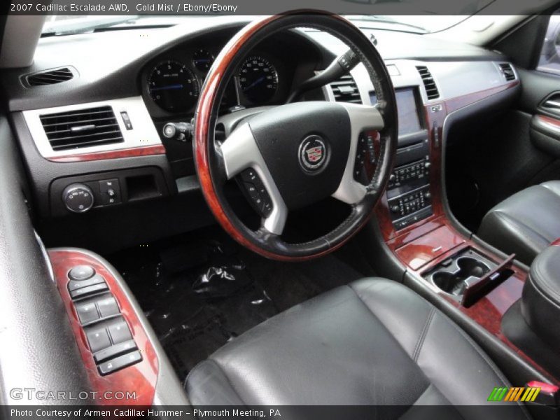 Gold Mist / Ebony/Ebony 2007 Cadillac Escalade AWD