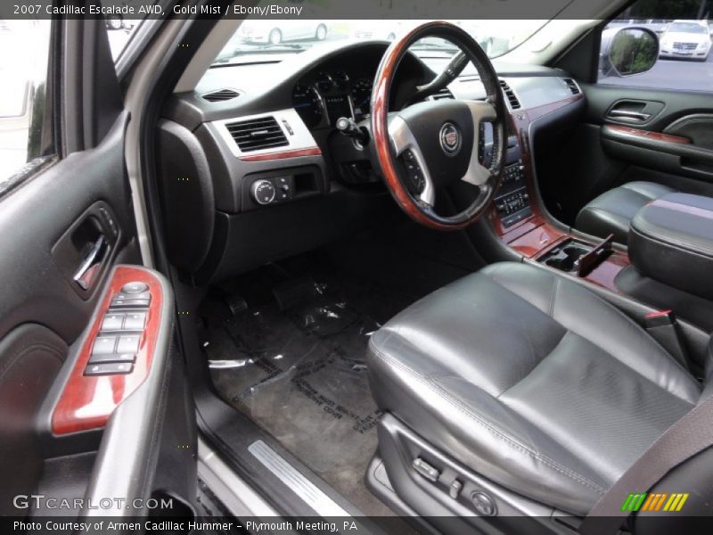 Gold Mist / Ebony/Ebony 2007 Cadillac Escalade AWD