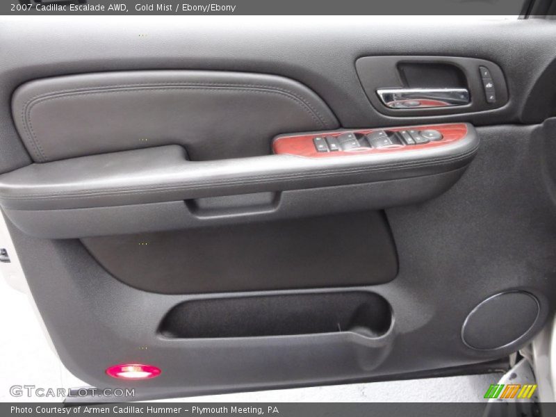 Gold Mist / Ebony/Ebony 2007 Cadillac Escalade AWD
