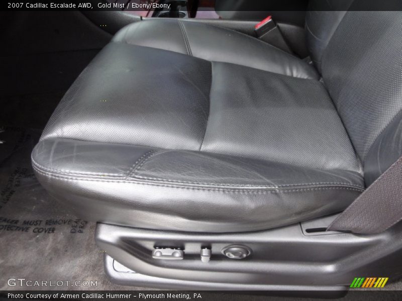 Gold Mist / Ebony/Ebony 2007 Cadillac Escalade AWD