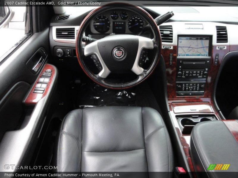 Gold Mist / Ebony/Ebony 2007 Cadillac Escalade AWD