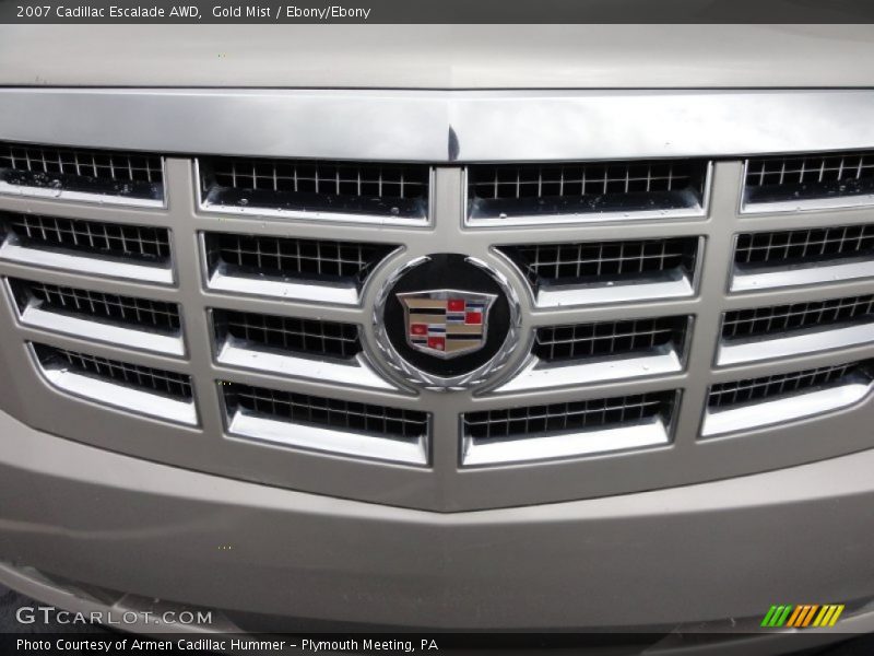 Gold Mist / Ebony/Ebony 2007 Cadillac Escalade AWD