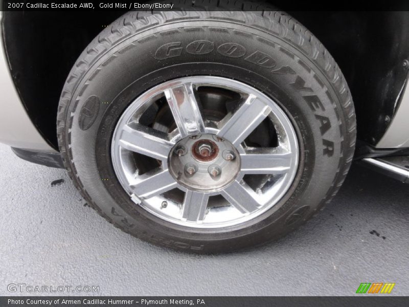 Gold Mist / Ebony/Ebony 2007 Cadillac Escalade AWD