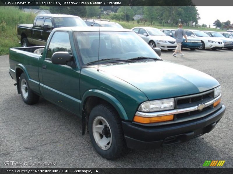 Meadow Green Metallic / Graphite 1999 Chevrolet S10 Regular Cab