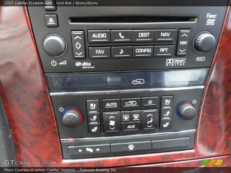 Gold Mist / Ebony/Ebony 2007 Cadillac Escalade AWD