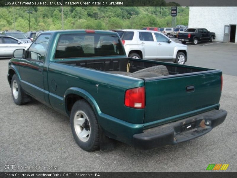 Meadow Green Metallic / Graphite 1999 Chevrolet S10 Regular Cab