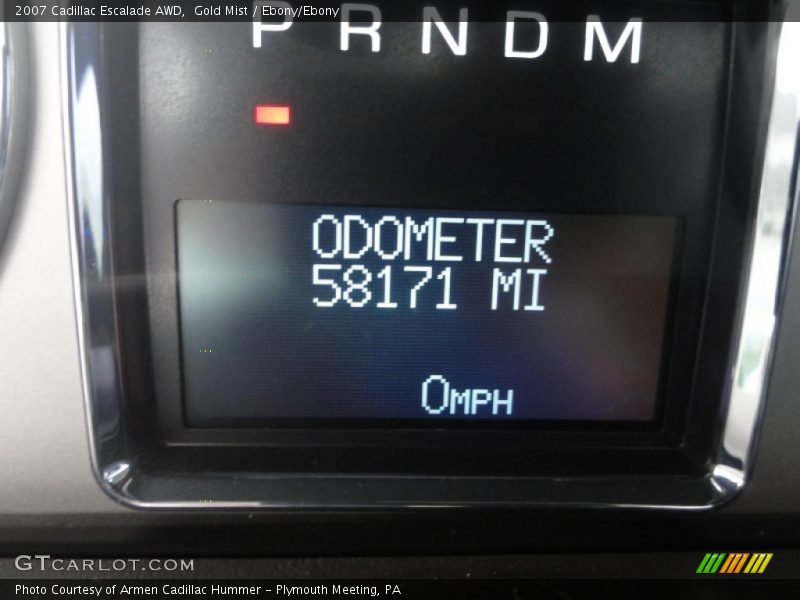 Gold Mist / Ebony/Ebony 2007 Cadillac Escalade AWD
