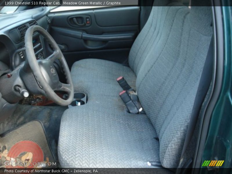 Meadow Green Metallic / Graphite 1999 Chevrolet S10 Regular Cab