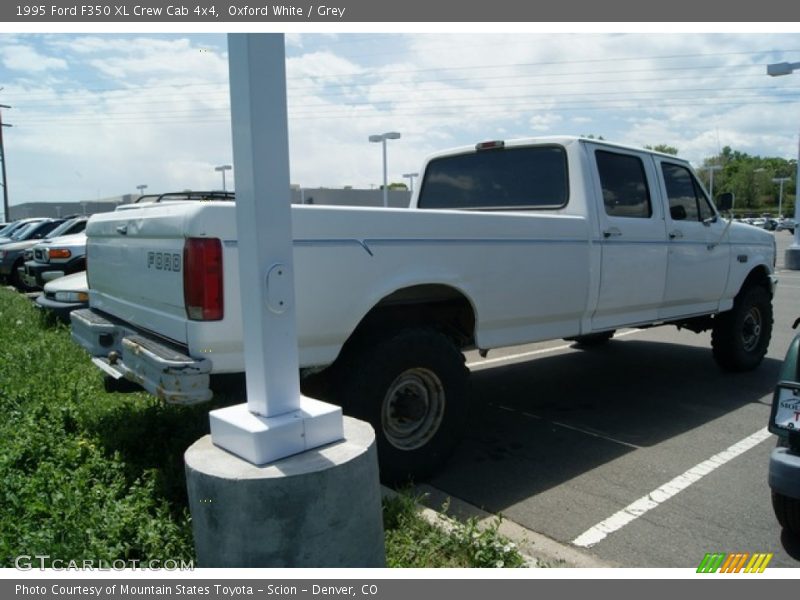 Oxford White / Grey 1995 Ford F350 XL Crew Cab 4x4