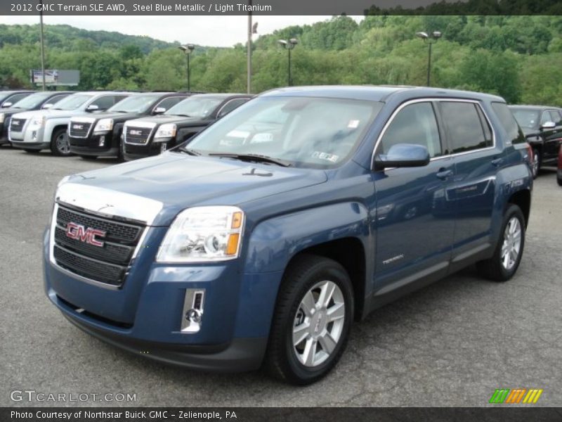 Steel Blue Metallic / Light Titanium 2012 GMC Terrain SLE AWD