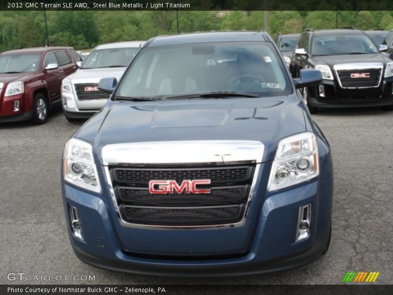 Steel Blue Metallic / Light Titanium 2012 GMC Terrain SLE AWD