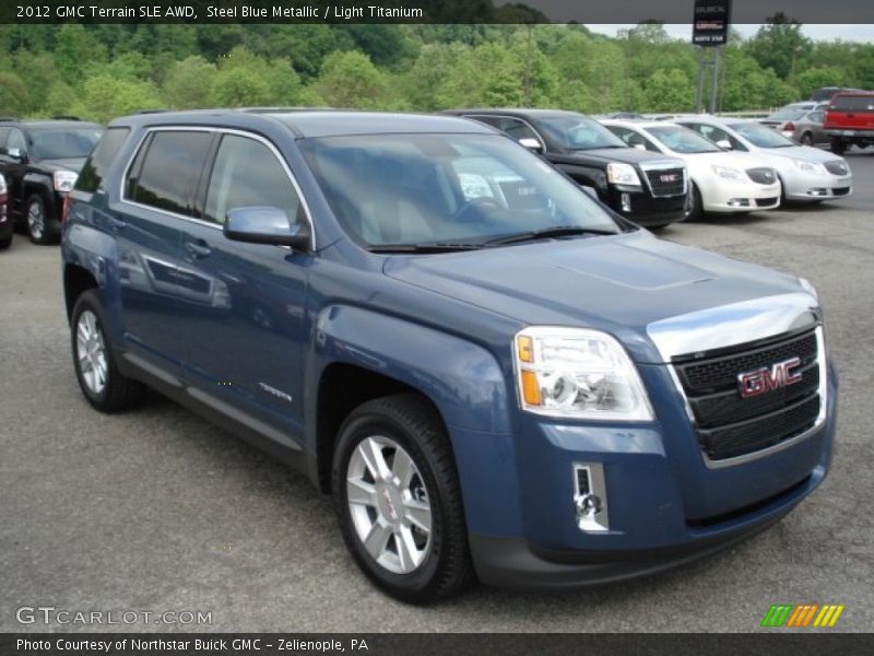 Steel Blue Metallic / Light Titanium 2012 GMC Terrain SLE AWD